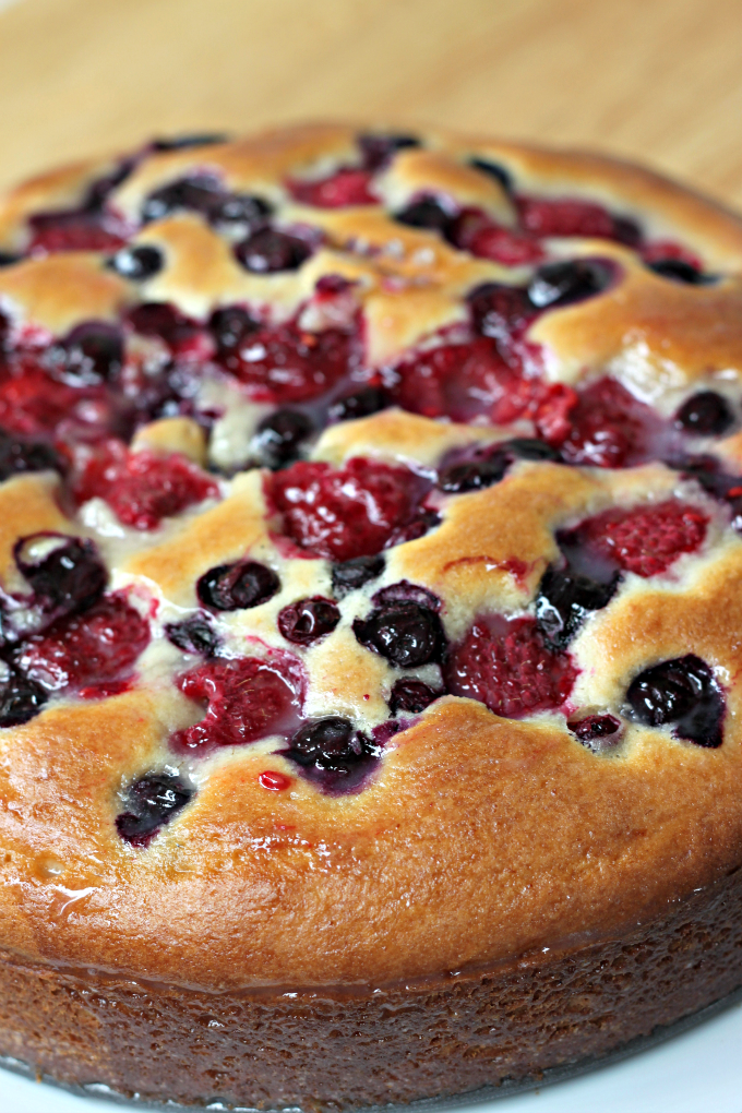National Raspberry Cake Day | Raspberry Blueberry Cake – The Foodie ...