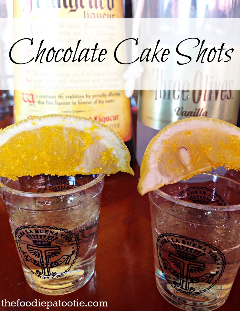 Chocolate Cake Shots via TheFoodiePatootie.com | #chocolate #booze #drinks #foodholiday #foodcalendar #recipe