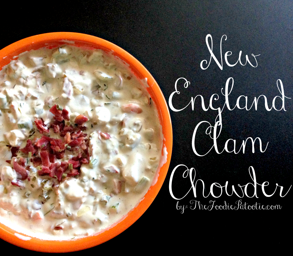 New England Clam Chowder via TheFoodiePatootie.com | #soup #seafood #clam #recipe