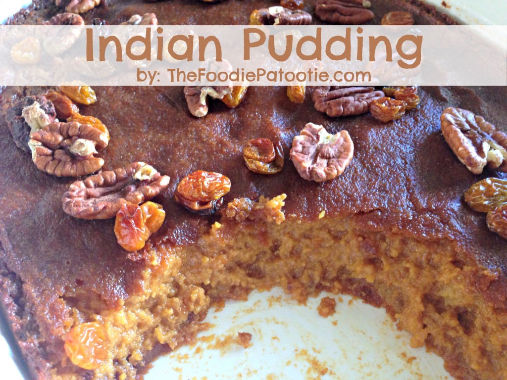 Indian Pudding via TheFoodiePatootie.com | #dessert #foodholiday #foodcalendar #recipe