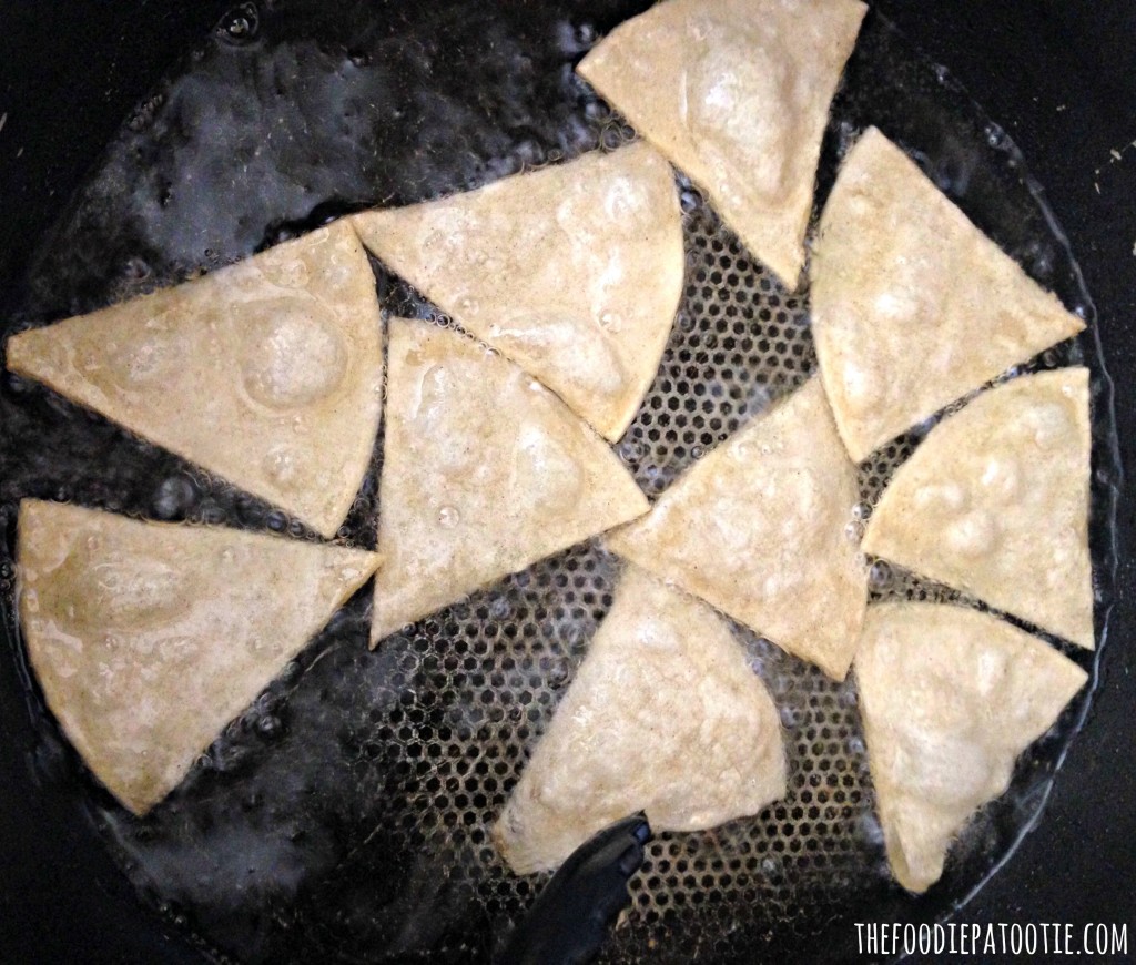 Homemade Tortilla Chips for National Tortilla Chip Day via TheFoodiePatootie.com | #appetizer #snack #mexican #recipe