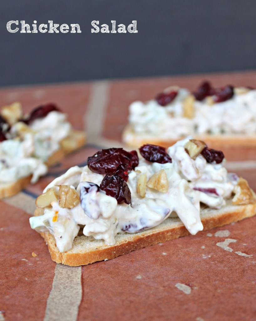 Chicken Salad via TheFoodiePatootie.com | #appetizer #poultry #chicken #recipe #foodholiday