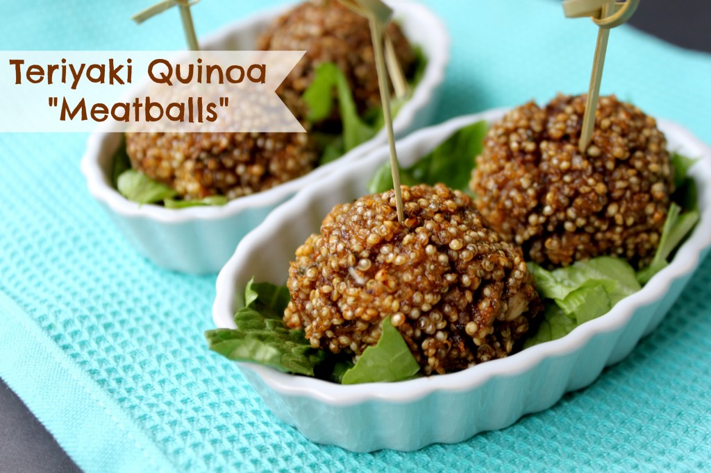 Teriyaki Quinoa Meatballs via TheFoodiePatootie.com | #asian #recipe #foodholiday #vegetarian