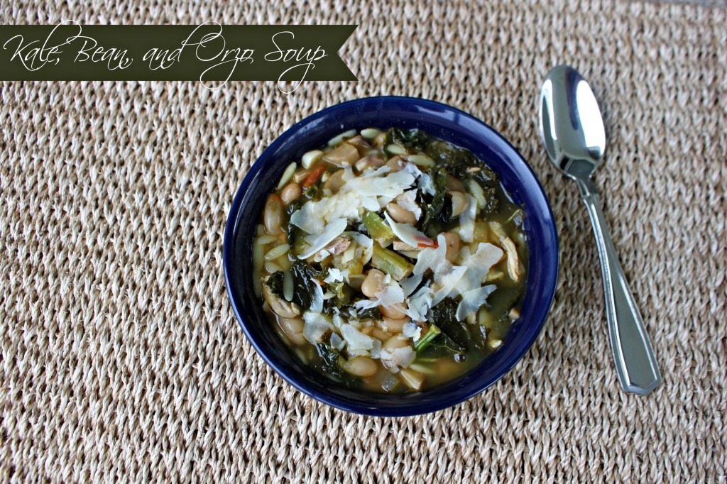 Kale, Bean, and Orzo Soup via TheFoodiePatootie.com | #soup #turkey #turkeyneck #kale #orzo #pasta #beans #recipe #foodholiday