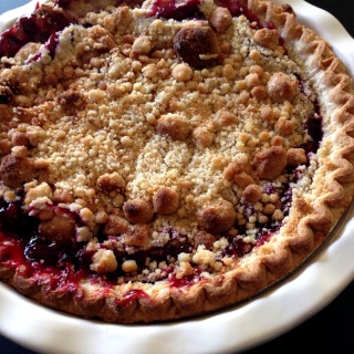 National Blueberry Pie Day | Mixed Berry Pie Streusel