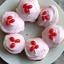 National Jelly Bean Day | Vanilla Cupcakes with Jelly Bean Frosting