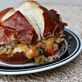 National Pretzel Day | Pretzel Bun Pork Sandwich