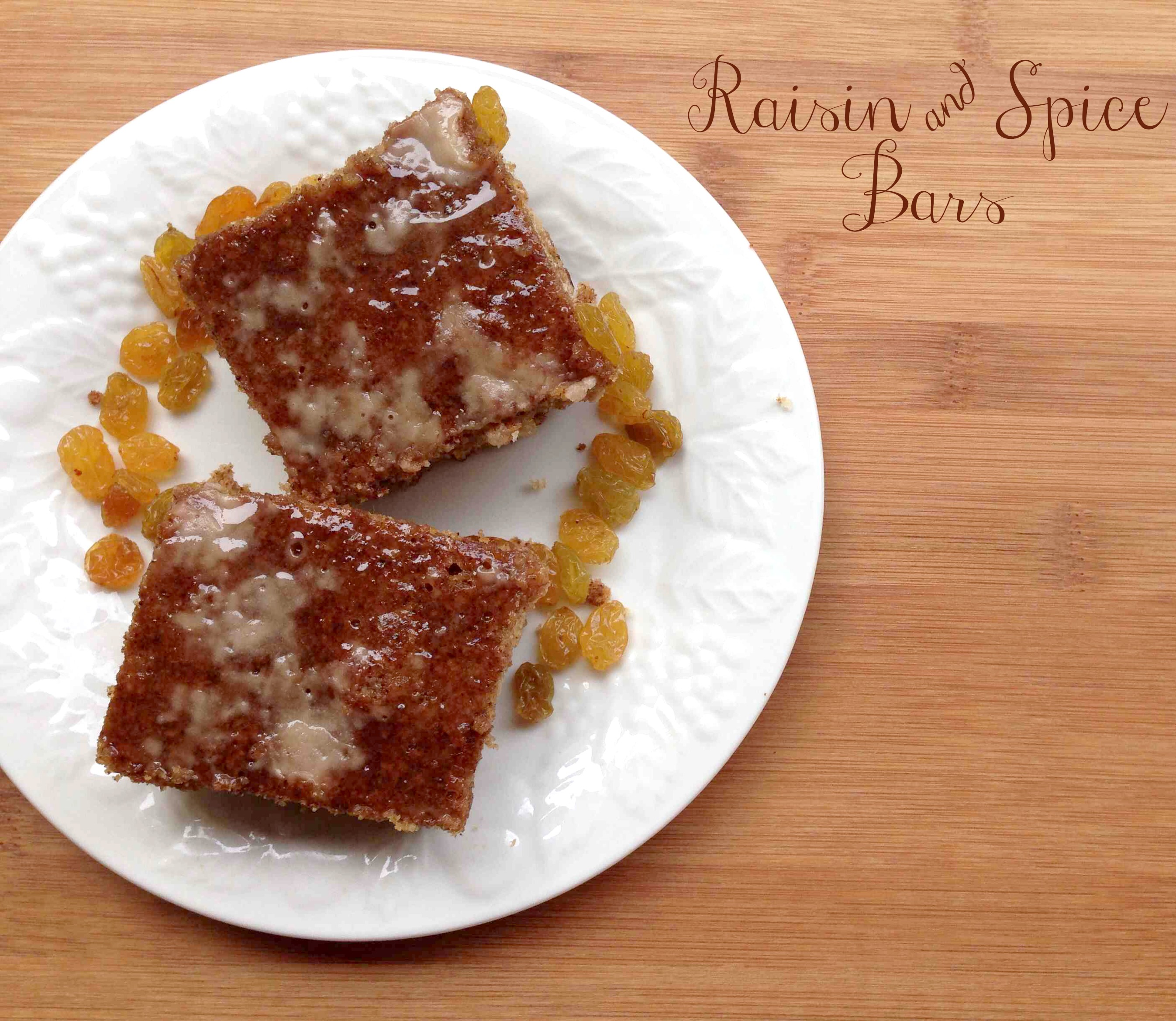 Glazed Raisin & Spice Bars