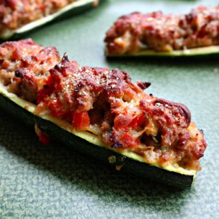 National Zucchini Day | Pork-Stuffed Zucchini Boats