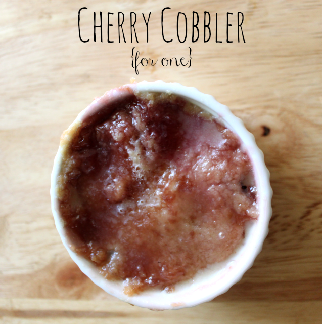 National Cherry Cobbler Day | Cherry Cobbler For One