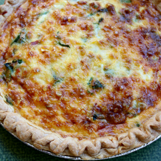 National Quiche Lorraine Day | Quiche Lorraine (with spinach)