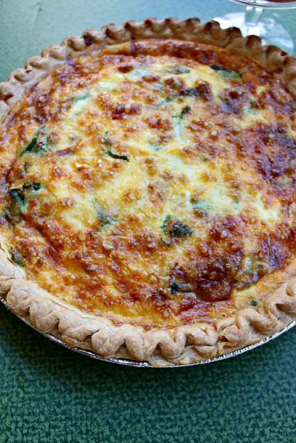 National Quiche Lorraine Day | Quiche Lorraine (with spinach)