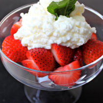National Strawberries and Cream Day | Strawberries With Mint-Infused Cream