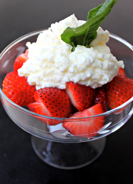 National Strawberries and Cream Day | Strawberries With Mint-Infused Cream