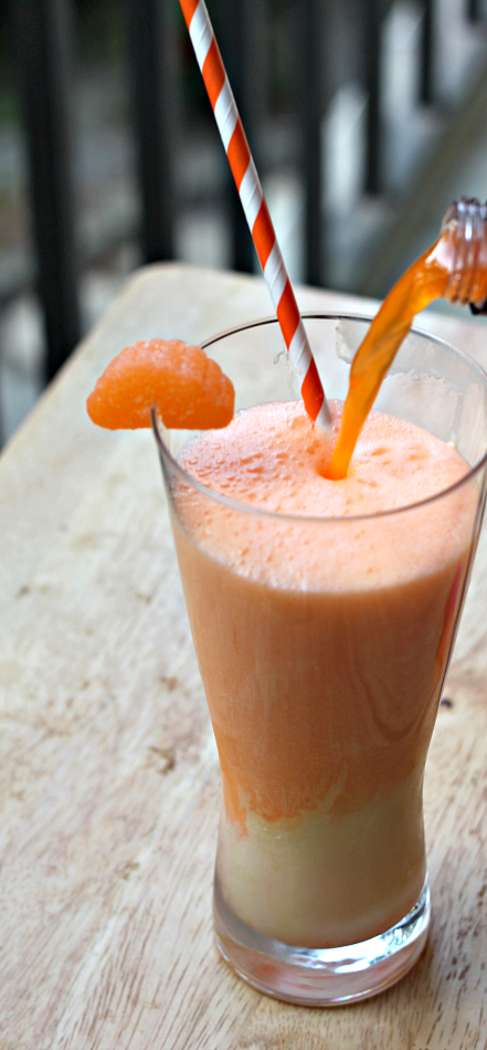 National Ice Cream Soda Day | Creamsicle Ice Cream Soda