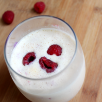 National Vanilla Milkshake Day | Vanilla Nutmeg Raspberry Milkshake