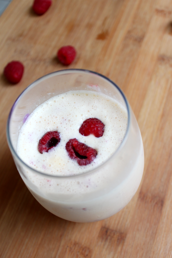 National Vanilla Milkshake Day | Vanilla Nutmeg Raspberry Milkshake