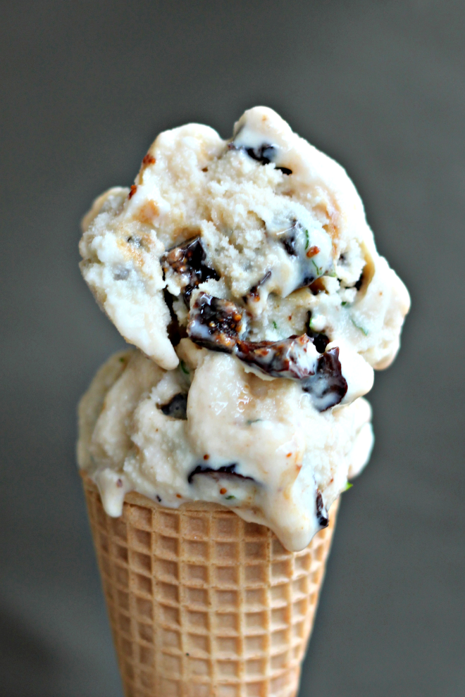 National Creative Ice Cream Flavor Day | Fig Mint Ice Cream