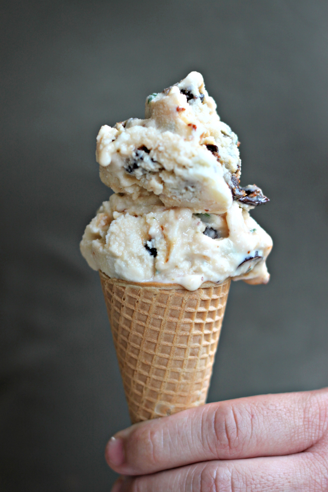 National Creative Ice Cream Flavor Day | Fig Mint Ice Cream