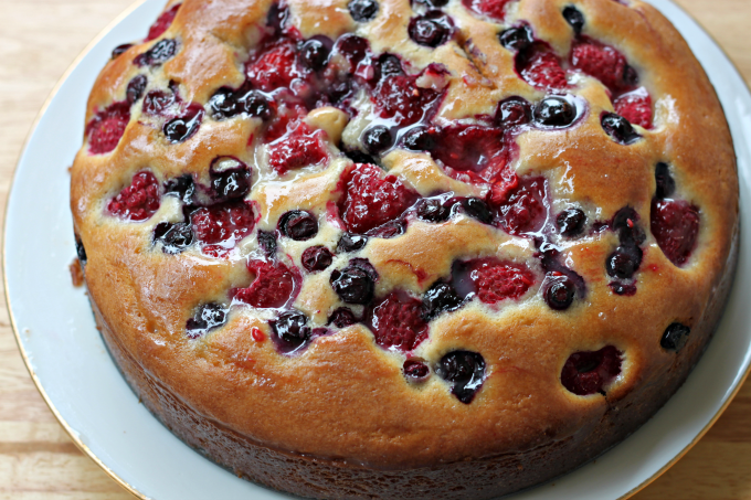 National Raspberry Cake Day | Raspberry Blueberry Cake - The Foodie ...