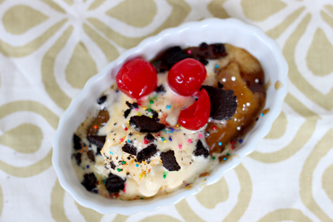 National Banana Split Day | Caramelized Banana Split