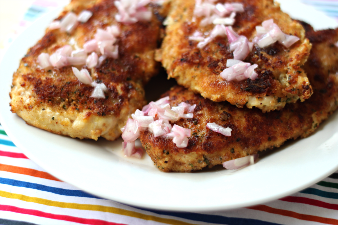 National Lemon Juice Day | Breaded Chicken with Lemon Butter Sauce