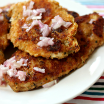 National Lemon Juice Day | Breaded Chicken with Lemon Butter Sauce