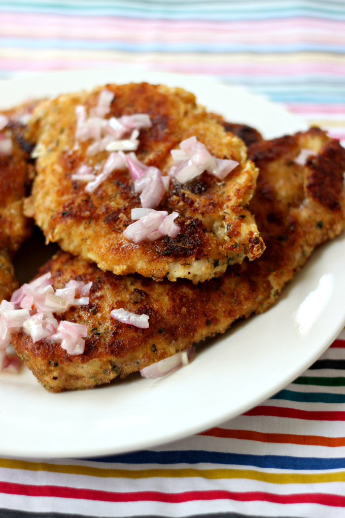 National Lemon Juice Day | Breaded Chicken with Lemon Butter Sauce