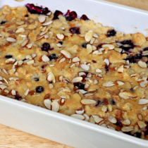 National Rice Pudding Day | Rice Pudding Bread Pudding with Blueberries