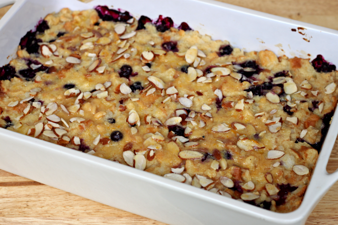 National Rice Pudding Day | Rice Pudding Bread Pudding with Blueberries