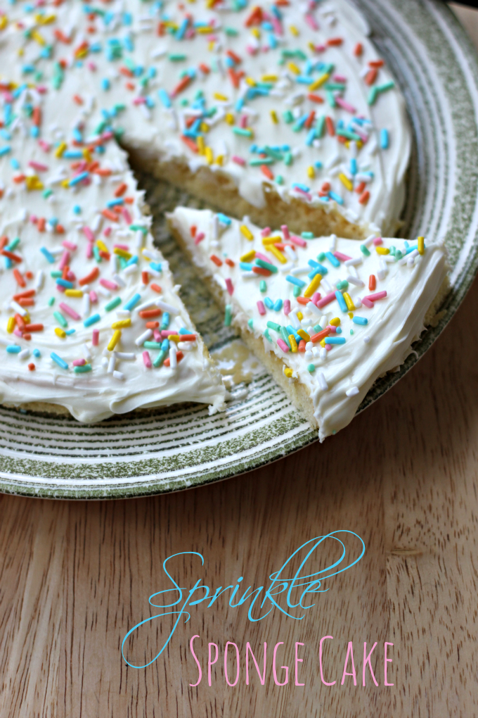 National Sponge Cake Day | Sprinkle Sponge Cake