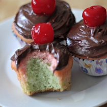 National Spumoni Day | Spumoni Cupcakes