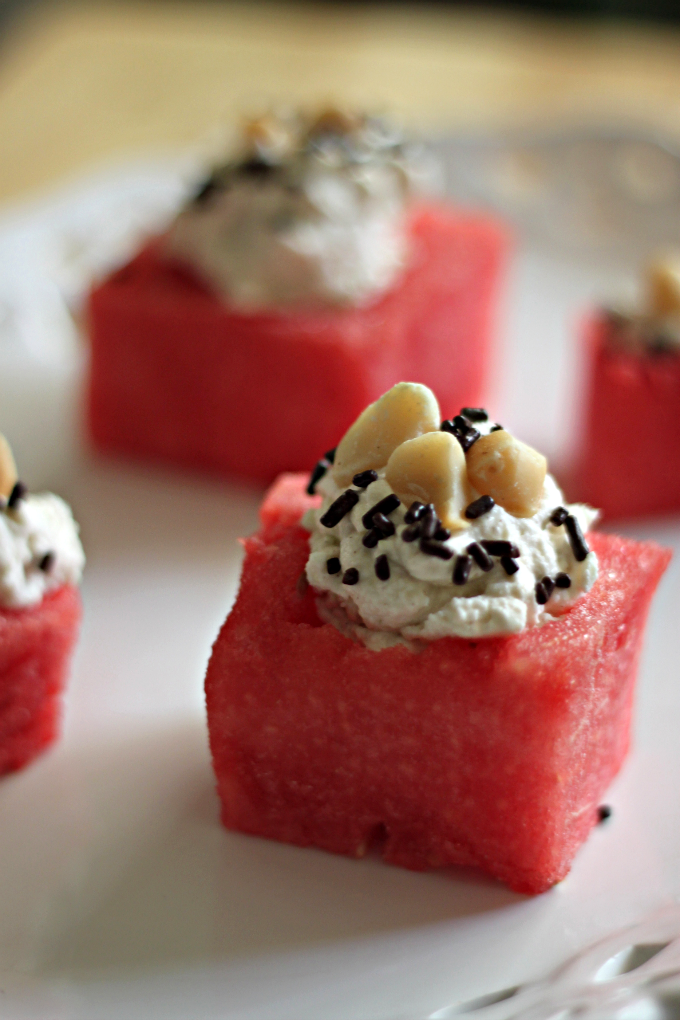 National Watermelon Day | Mascarpone-Filled Watermelon Squares