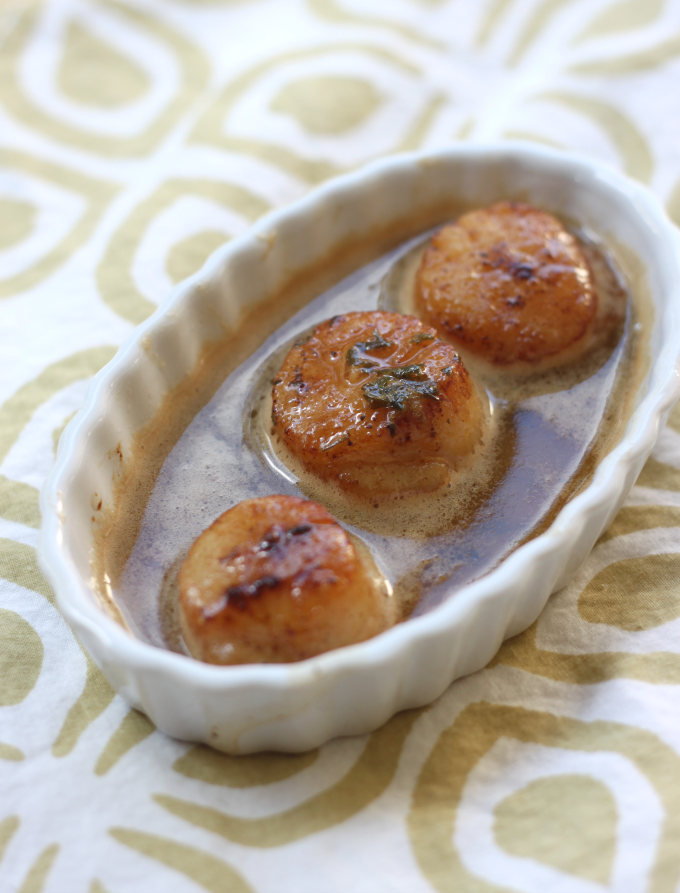 National Fried Scallops Day | Seared Scallops with Butter Herb Sauce