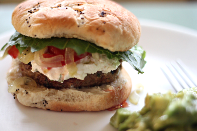National Cheeseburger Day | Juicy Turkey Burgers with Goat Cheese