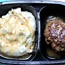 National TV Dinner Day | Salisbury Steak with Roasted Garlic Mashed Potatoes