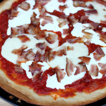 National Greasy Foods Day | Bacon Pizza