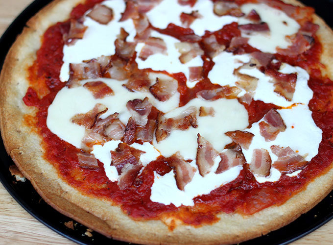 National Greasy Foods Day | Bacon Pizza