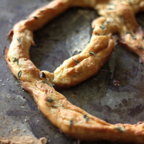 National Pretzel Day | Single-Serving Thyme Pretzel