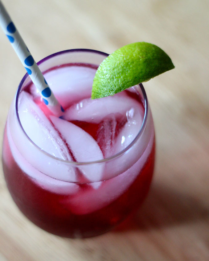 National Carbonated Beverage with Caffeine Day | Cran-Raspberry Lime Cocktail