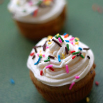 National Vanilla Cupcake Day | Vanilla Cupcake for One