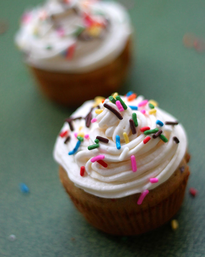 National Vanilla Cupcake Day | Vanilla Cupcake for One