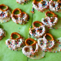 National Chocolate-Covered Anything Day | White Chocolate Pretzels