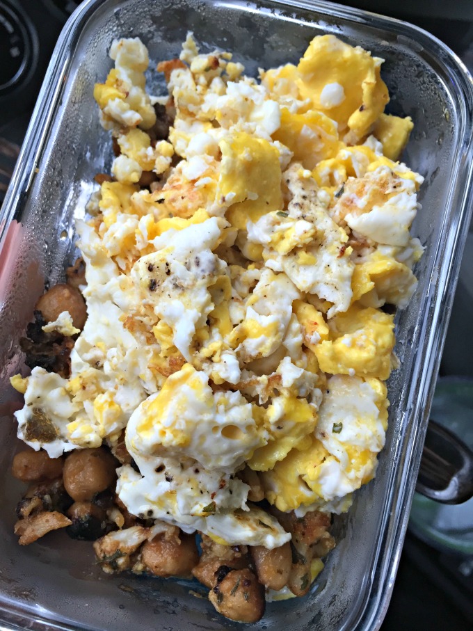 Cauliflower Hash with Fried Eggs