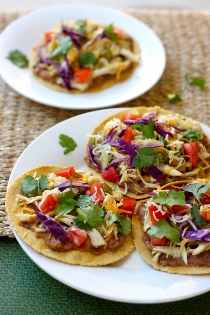 Quick Chicken Tostadas – The Foodie Patootie