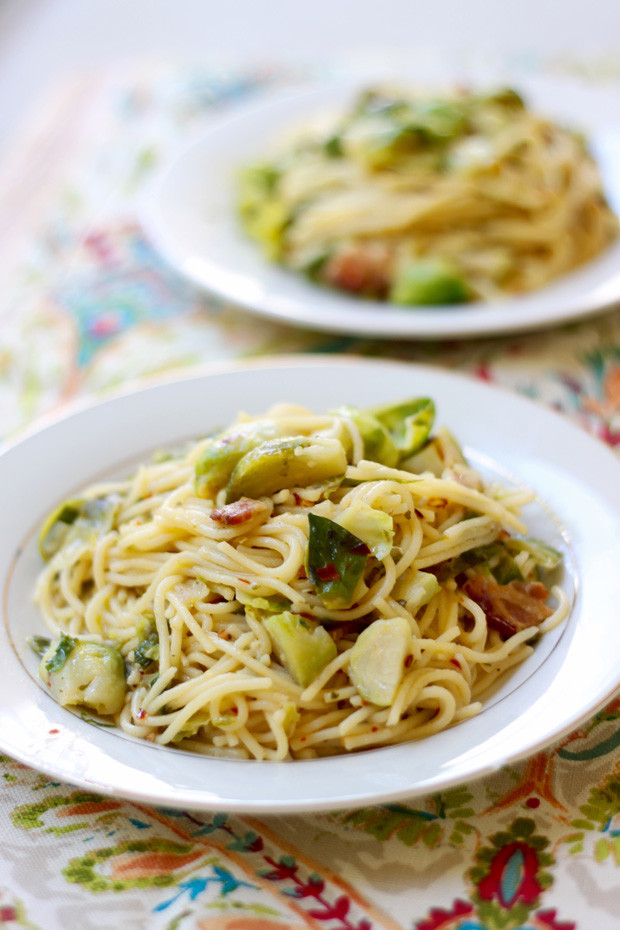 Brussels Sprouts Aglio e Olio