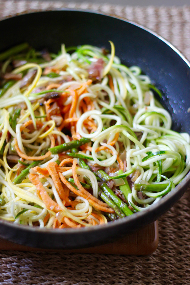 Sauteed Spiralized Vegetables