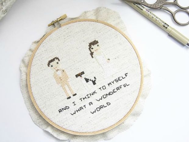 anniversary cross stitch