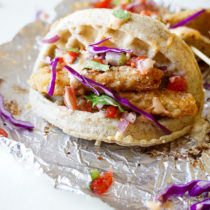 Chicken and Waffle Tacos recipe