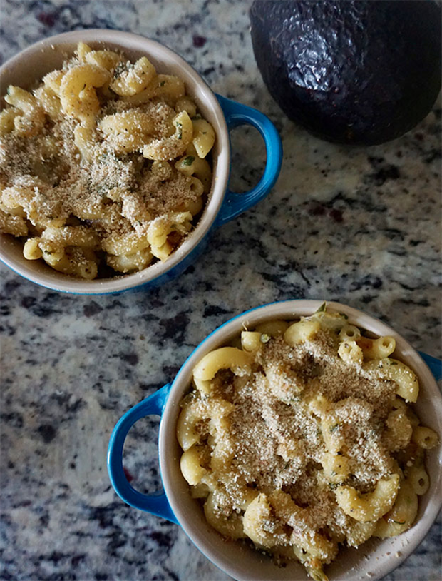 Baked Avocado Macaroni and Cheese recipe